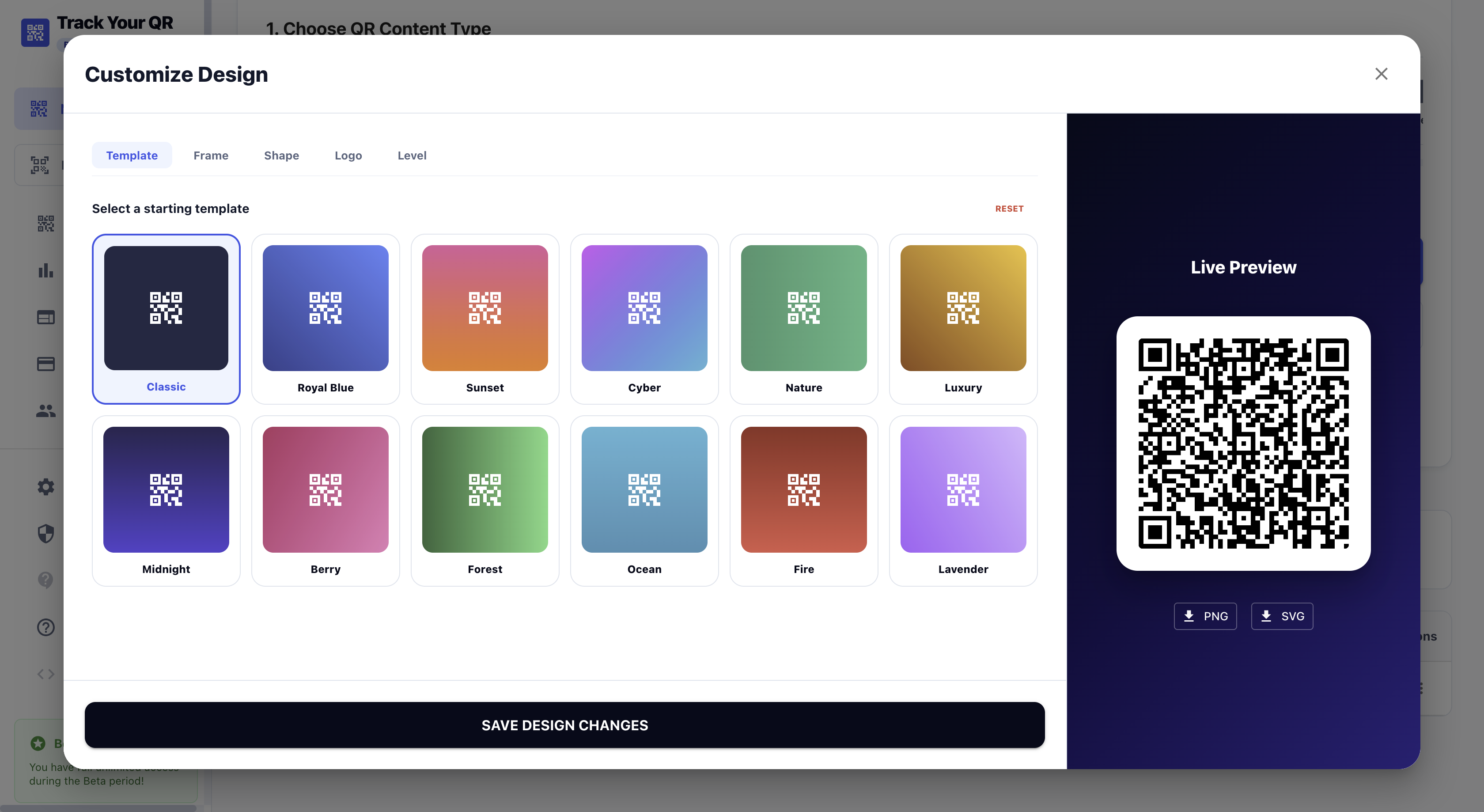Track Your QR - Screenshot 2 showing product features and functionality