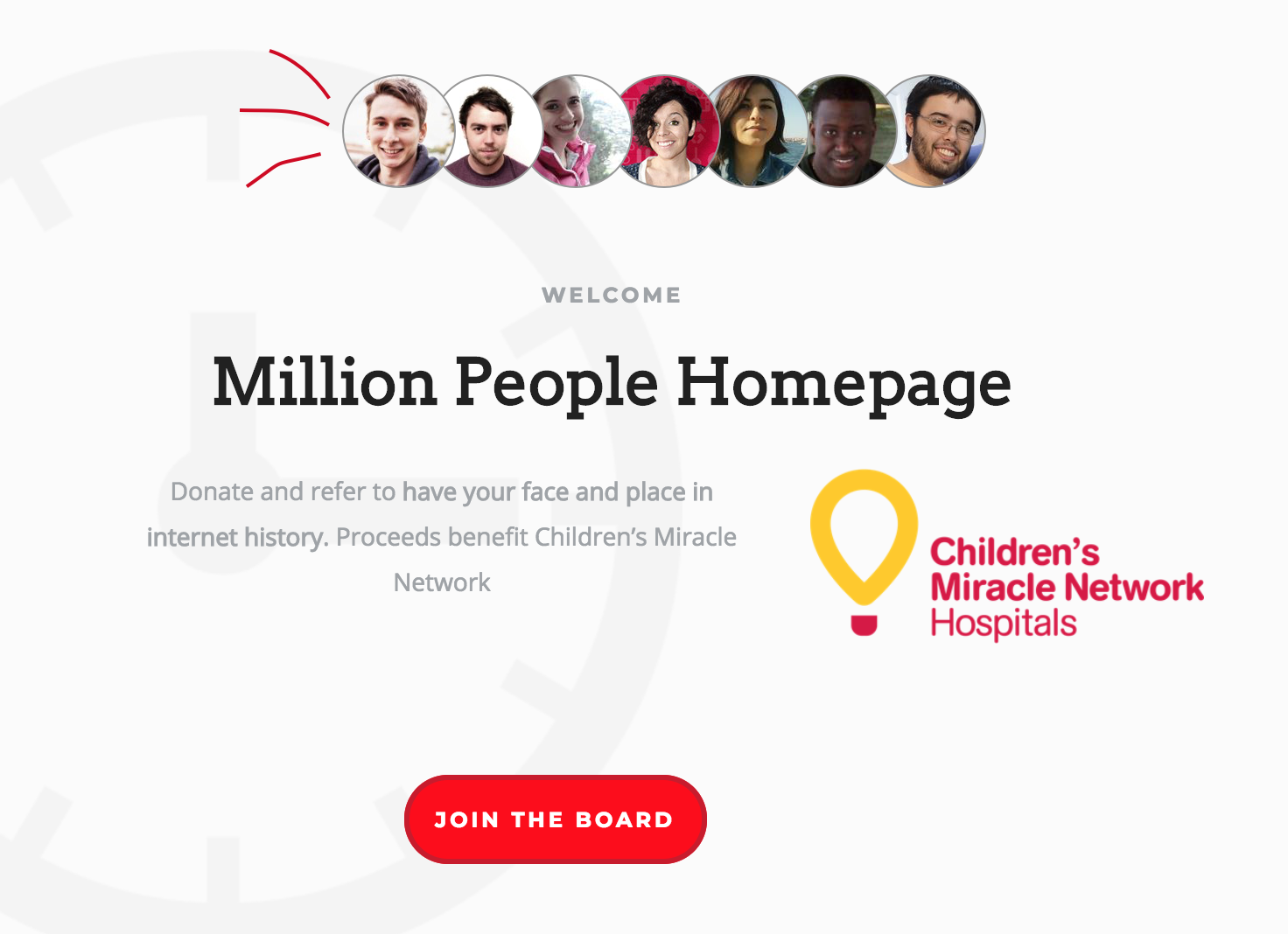 Million People Homepage gallery image