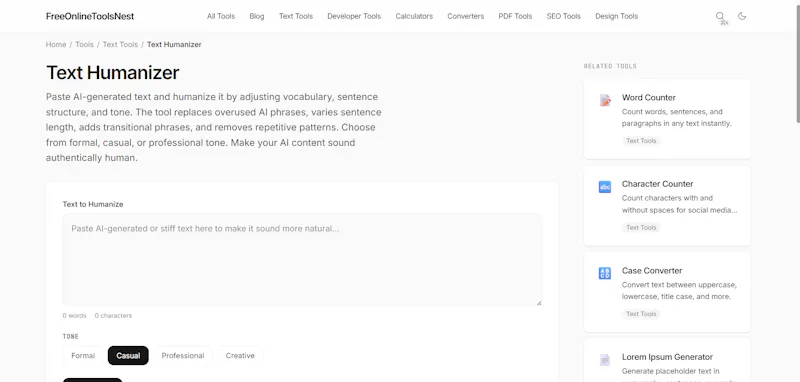 Free Online Tools Nest screenshot 3