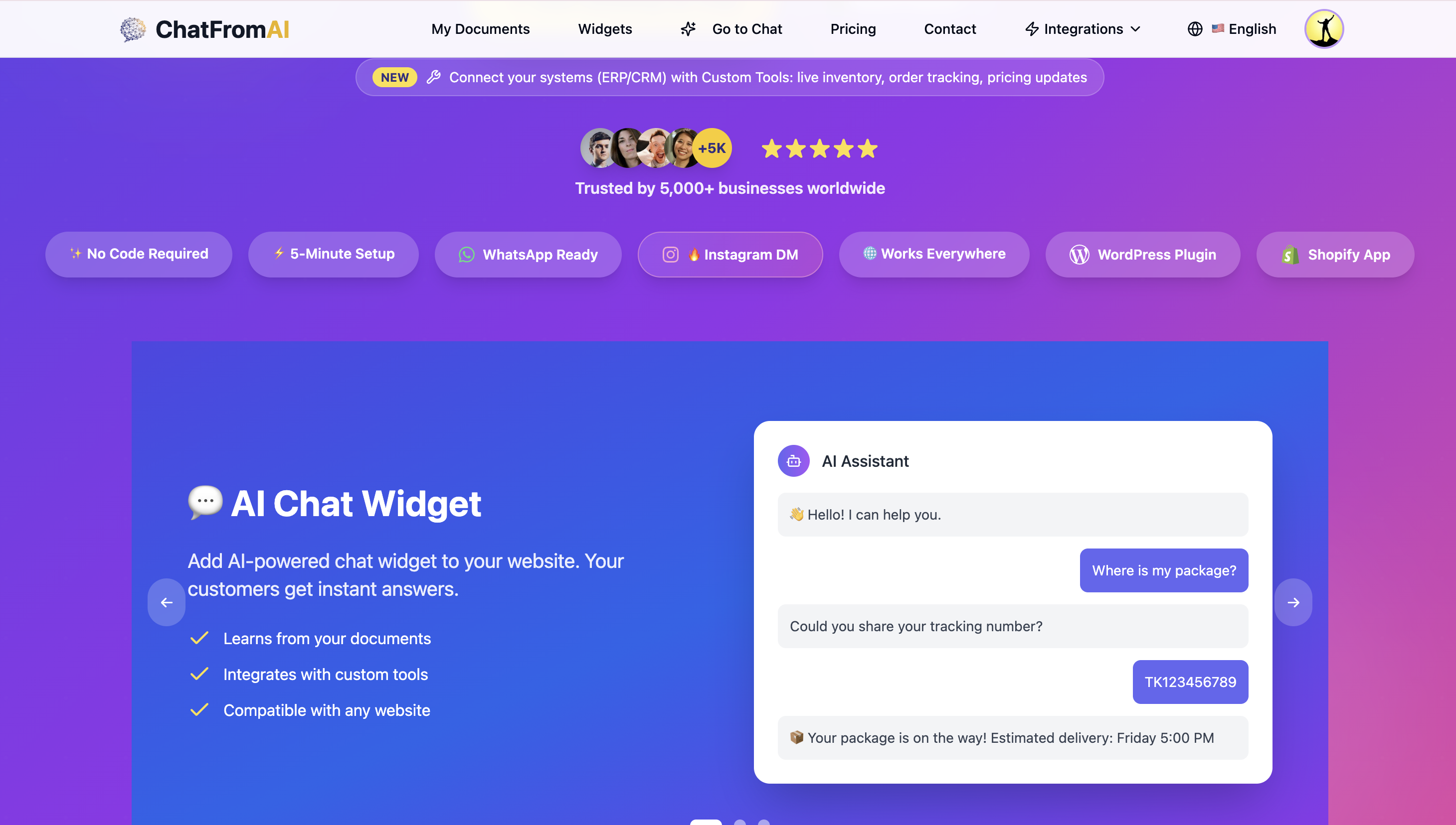 ChatfromAI – Instagram AI DM Bot - Screenshot 3 showing product features and functionality