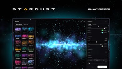 Stardust - Interactive Galaxy Creator gallery image