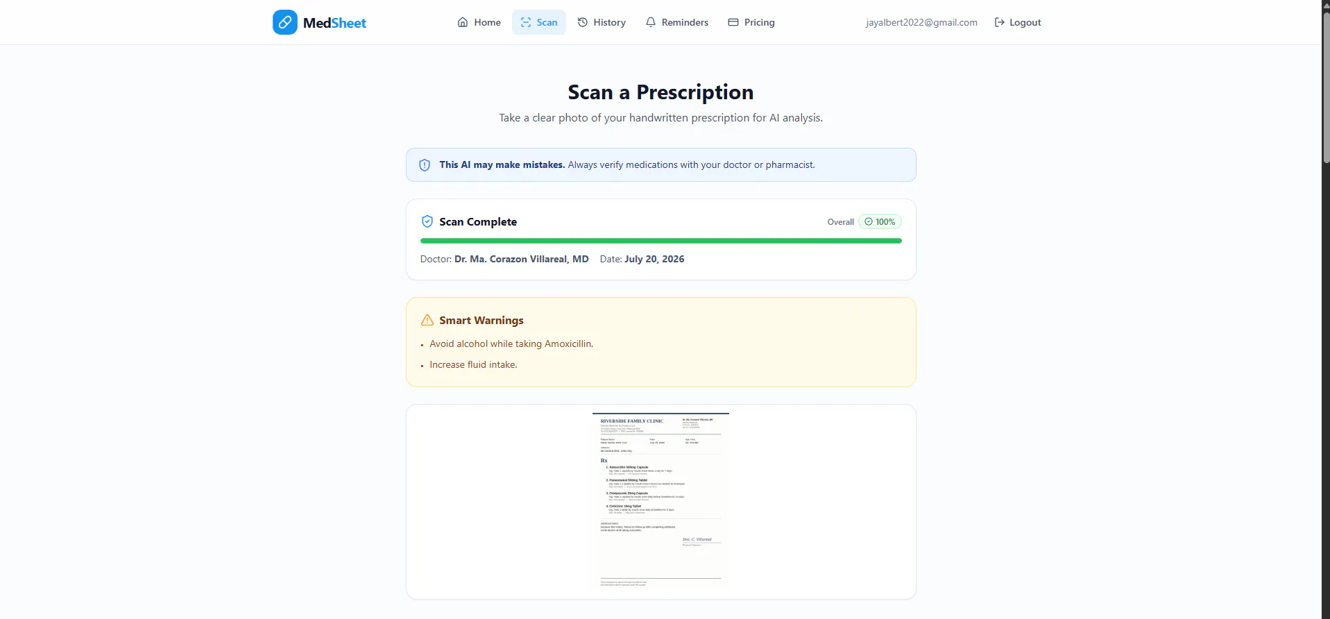 MedSheet gallery image
