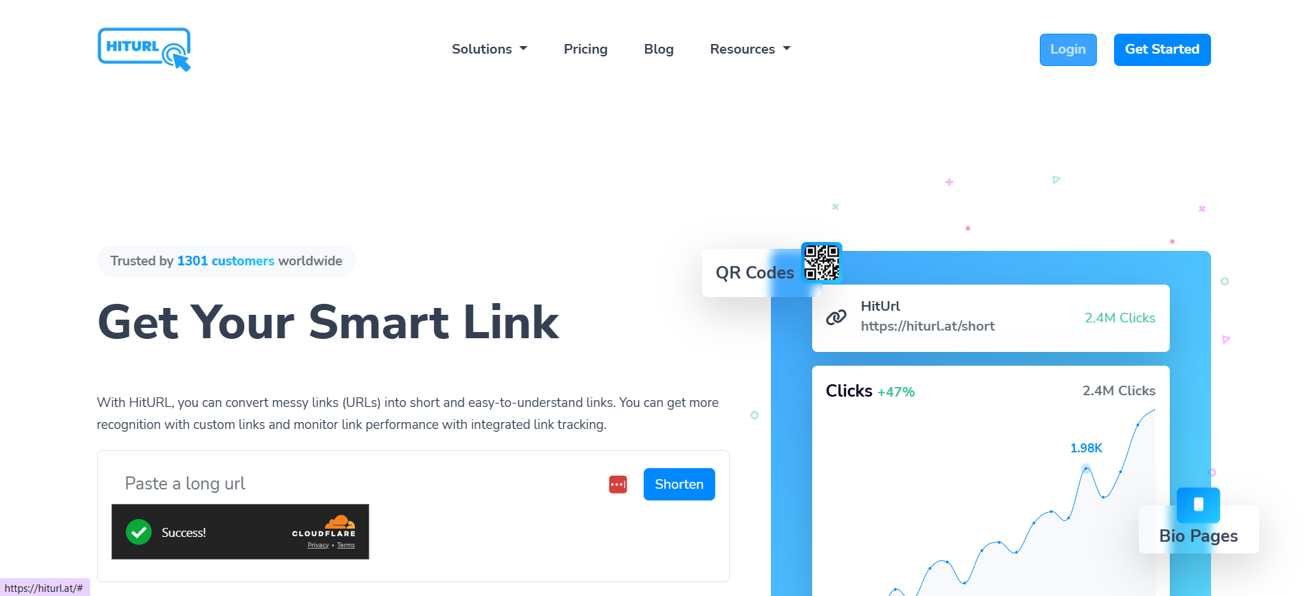 HitUrl - Main product screenshot demonstrating key features and user interface