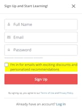Uncheck email subscription gallery image