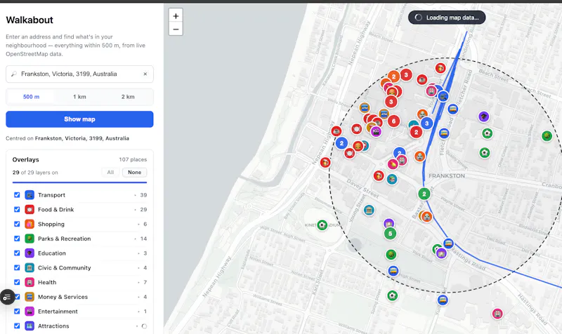 Walkabout — Australian Address Explorer screenshot 1
