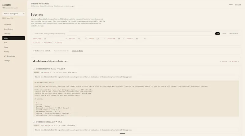 Mantle screenshot 2