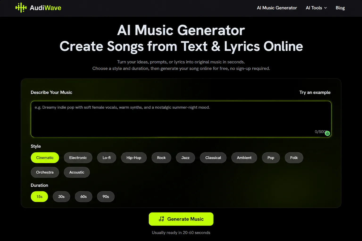 AudiWave AI Music Generator gallery image