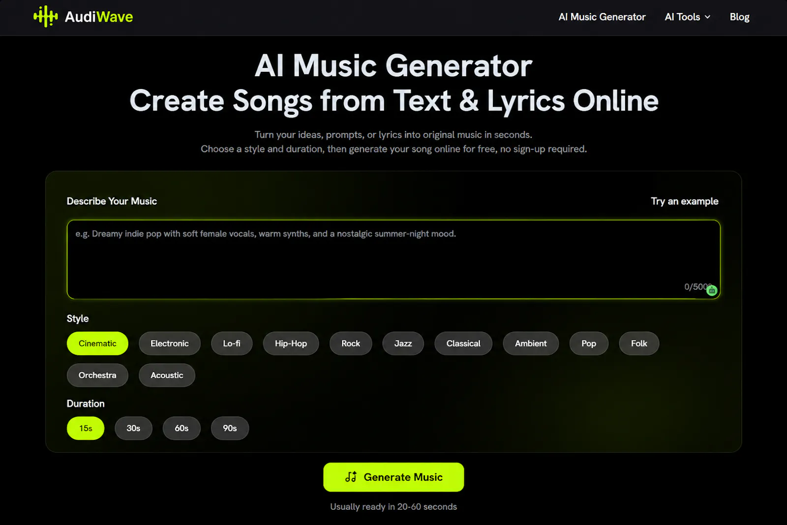 AudiWave AI Music Generator screenshot 3