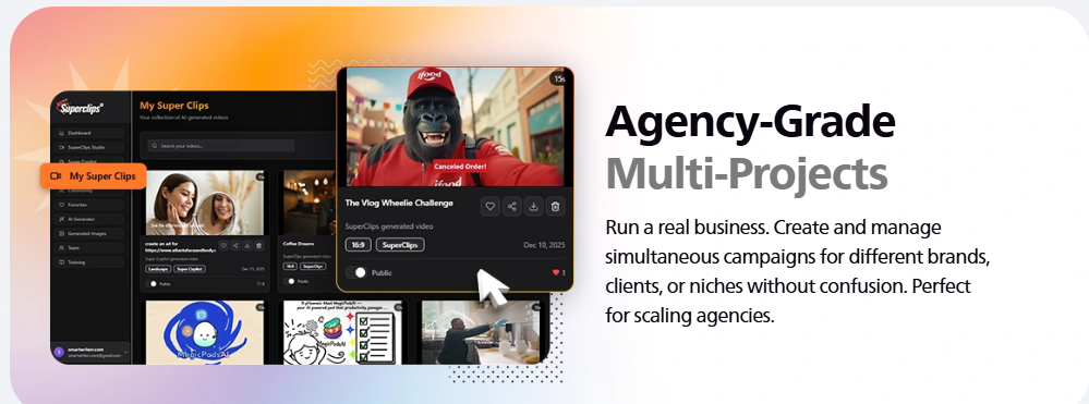 SuperClips AI - Screenshot 2 showing product features and functionality