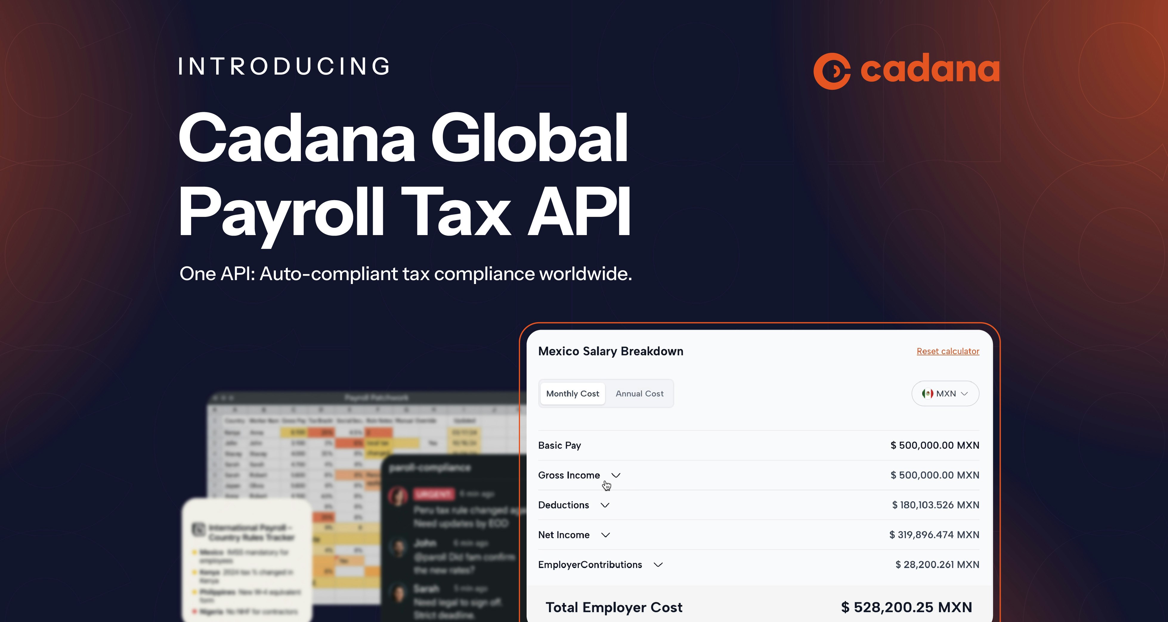 Cadana Global 급여 세금 엔진 - 하나의 API : 전 세계적으로 자동 정당한 세금 준수. 미디어 2