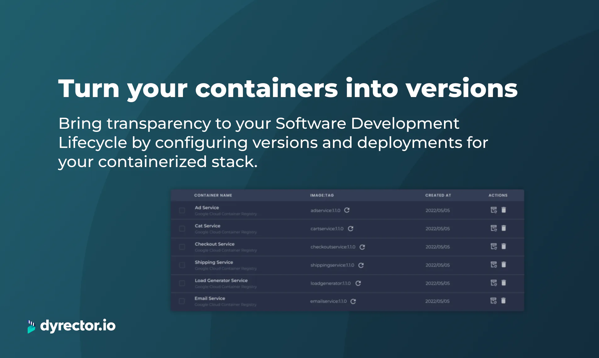 dyrector.io screenshot