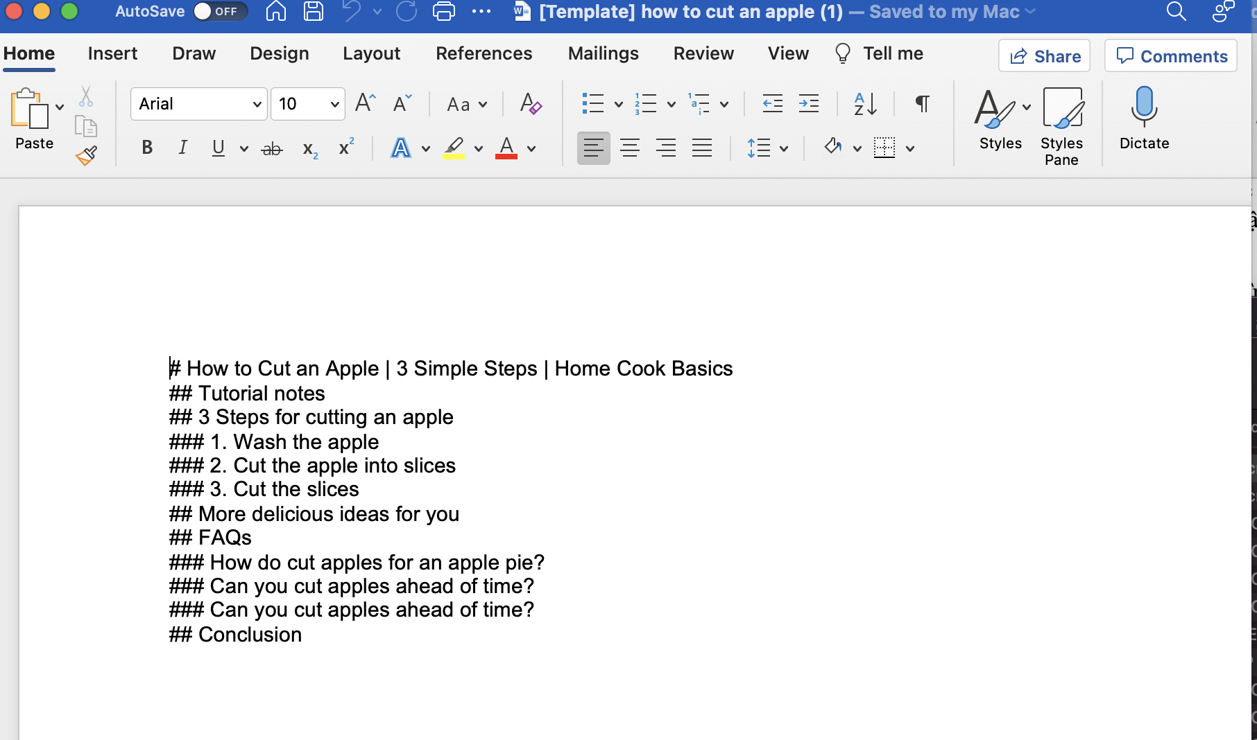 Outlining Tool For SEO Article gallery image