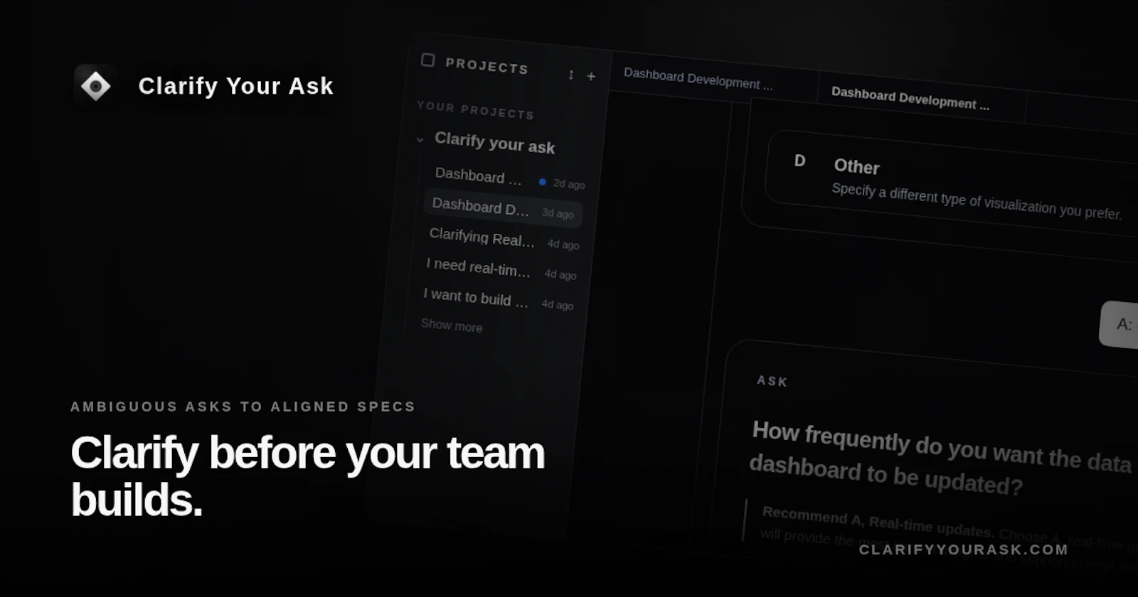 Clarify Your Ask screenshot 2