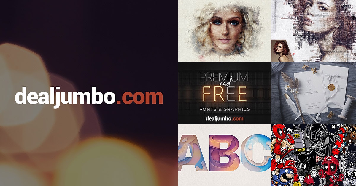 DealJumbo- 웹 전문가를위한 거래 - 확장 된 라이센스가있는 할인 된 디자인 및 글꼴 번들! 미디어 7