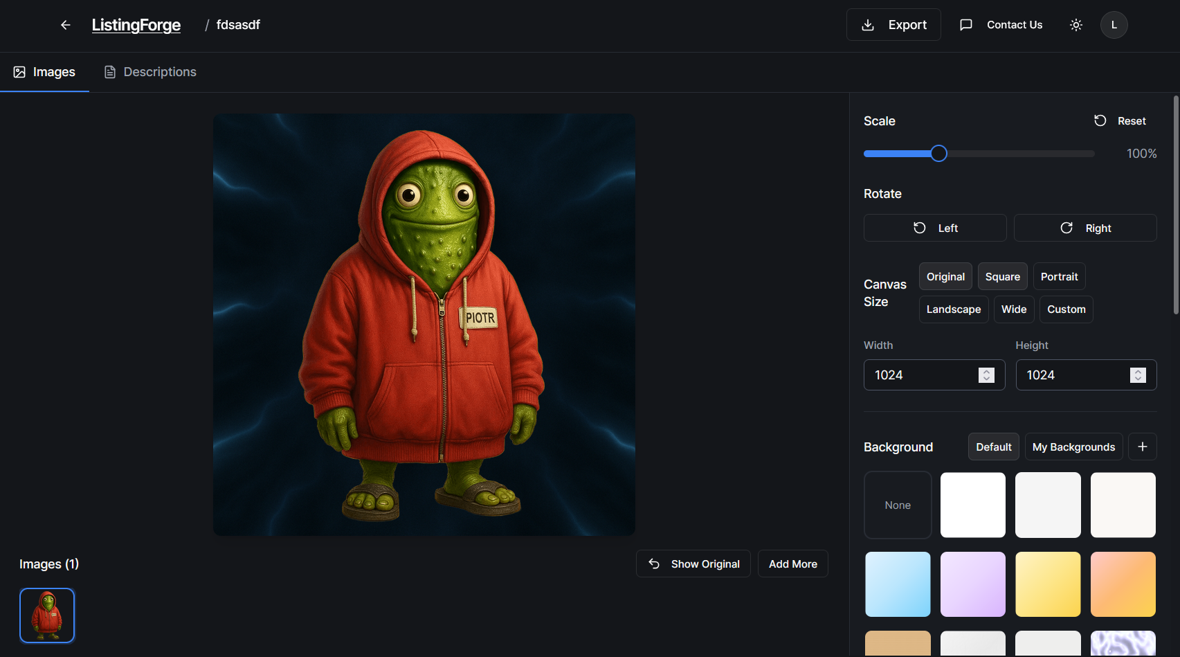 Listing Forge - Main product screenshot demonstrating key features and user interface