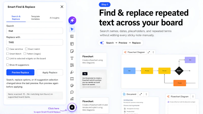 Smart Find & Replace for Miro  screenshot 2