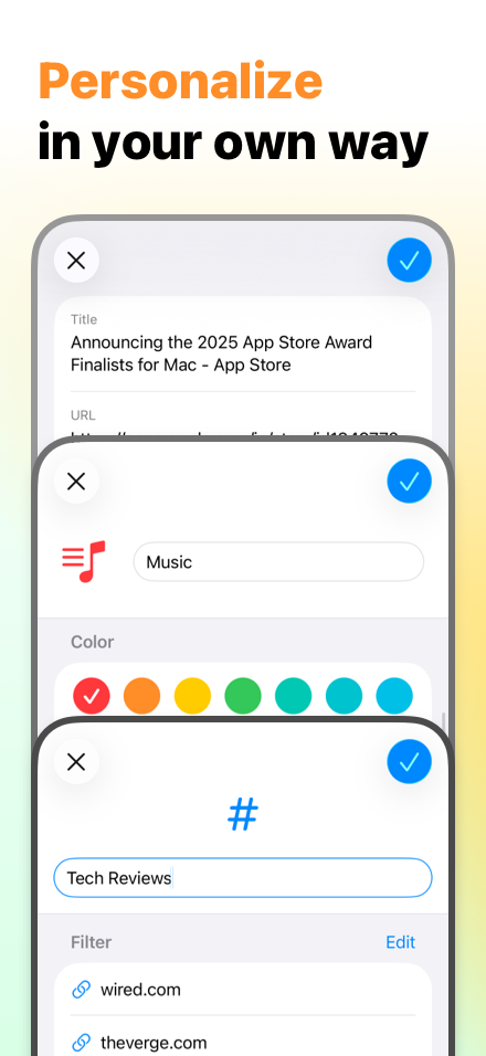 Bookmarks - URL Manager - Screenshot 3 showing product features and functionality