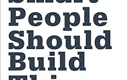 Smart People Should Build Things media 2