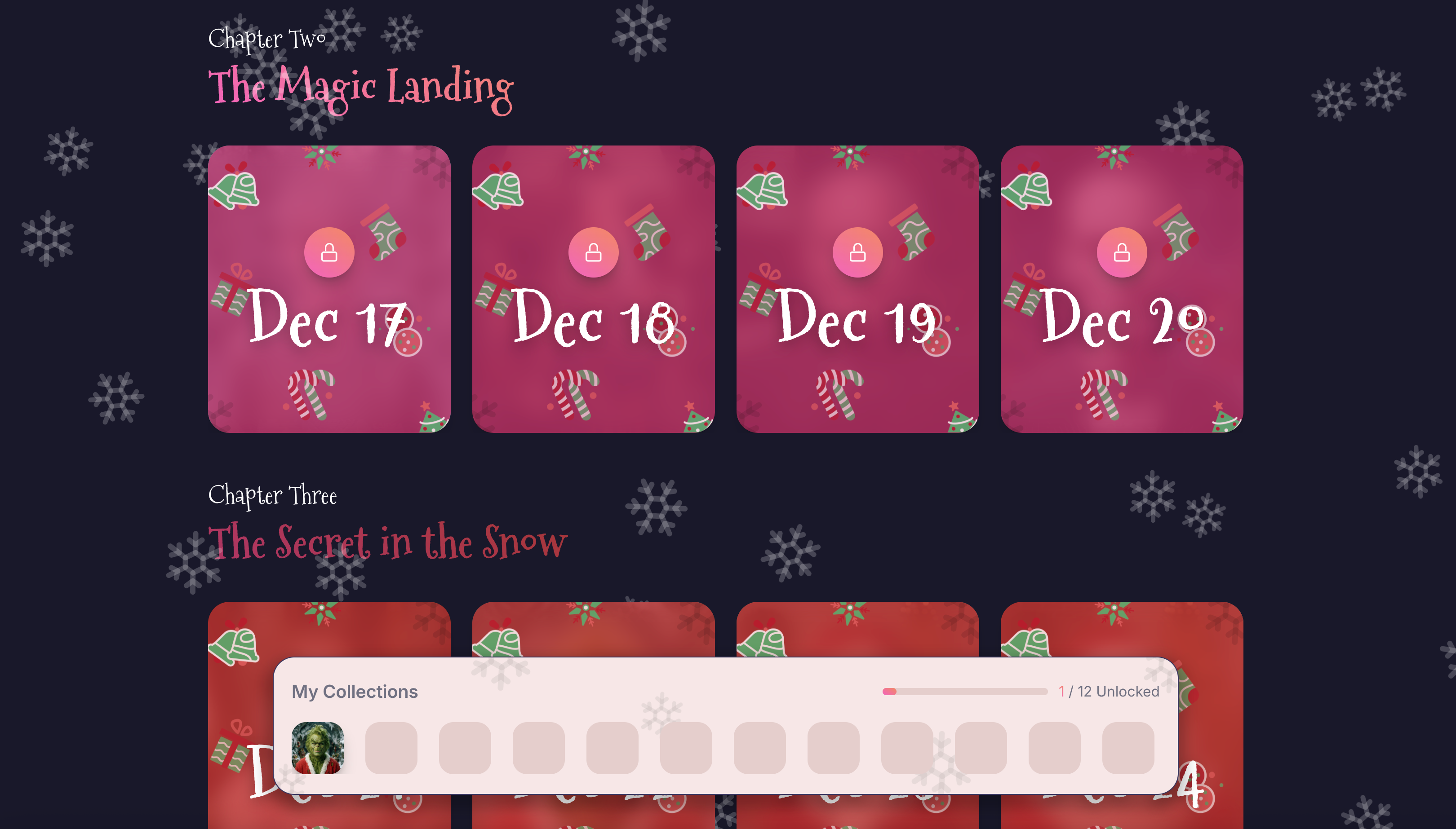SpatialReal Christmas Calendar - Screenshot 5 showing product features and functionality