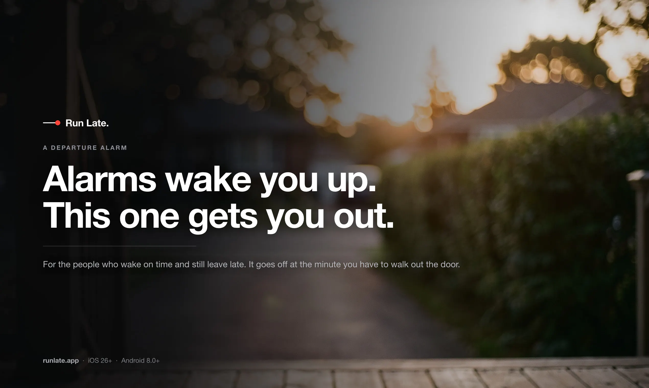 Run Late — GPS alarm clock gallery image