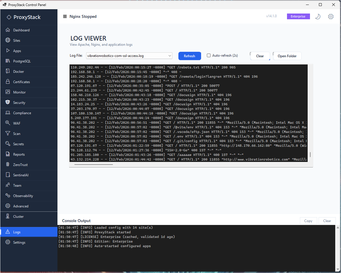 ProxyStack + SentinelAI gallery image