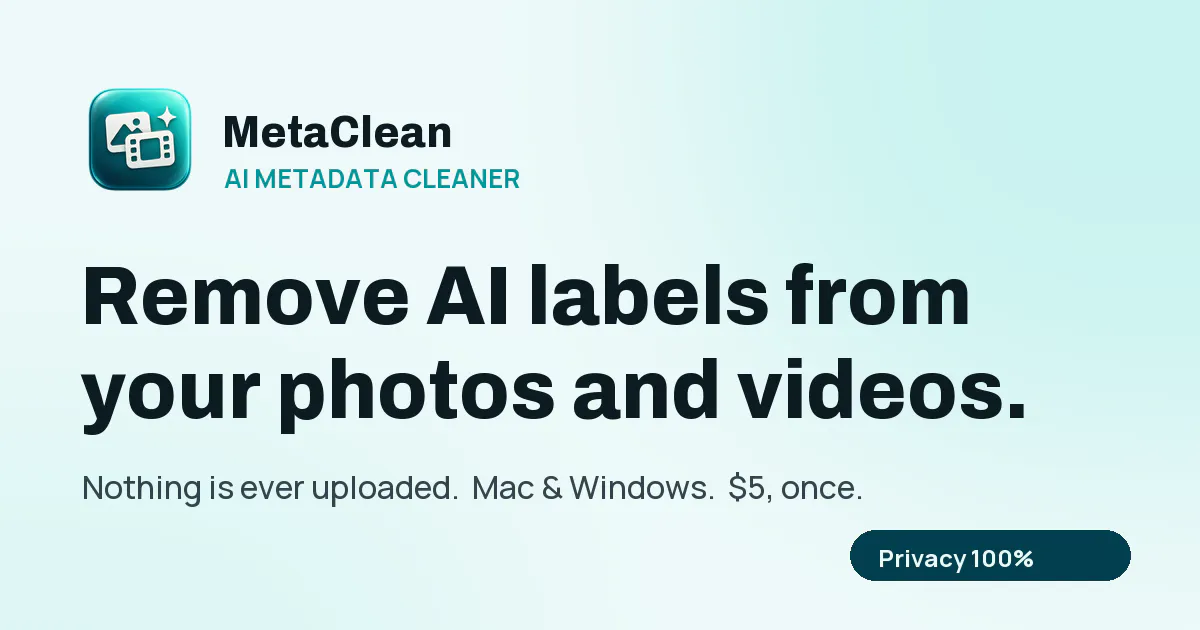 MetaClean gallery image