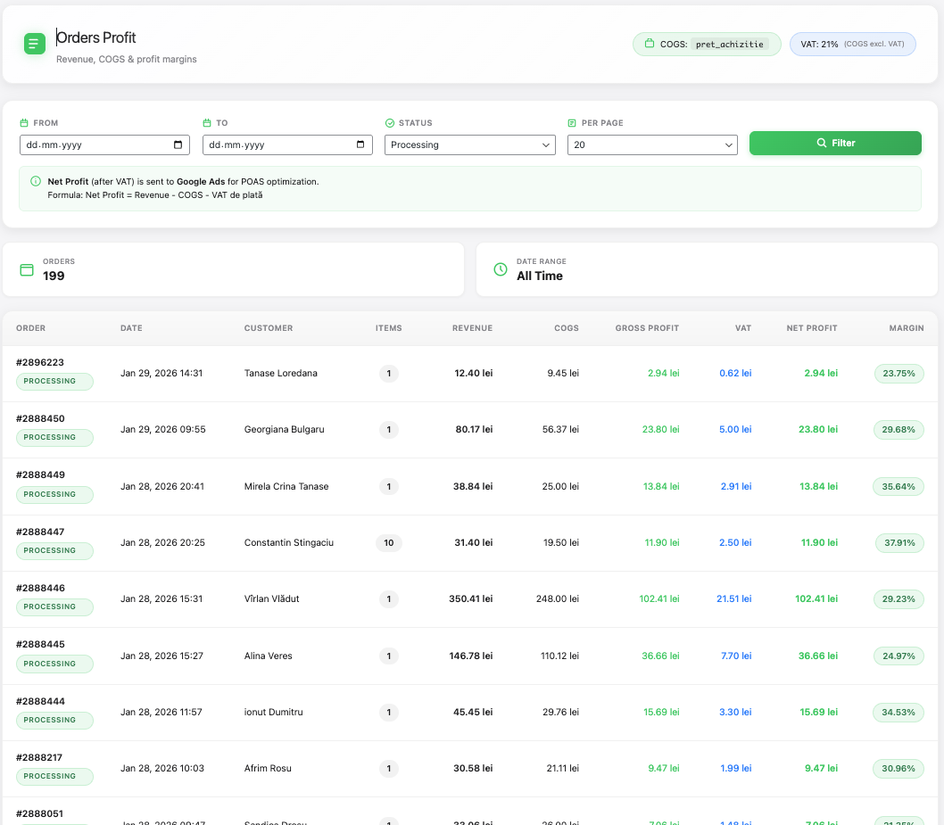 WooTrack - POAS Plugin for WooCommerce gallery image