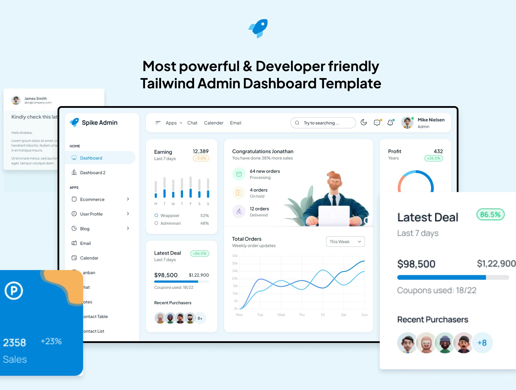 Tailwind Dashboard Templates & Themes media 9