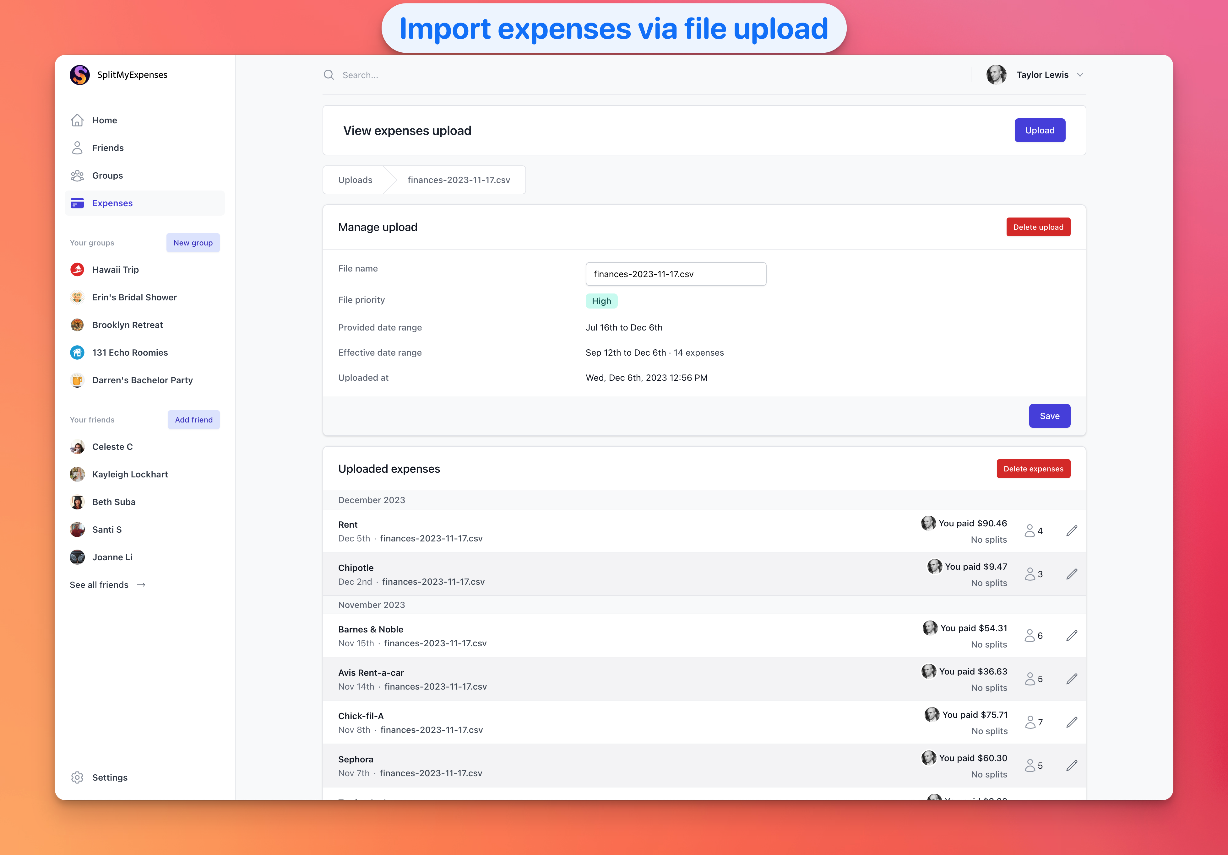 SplitmyExpenses 2.0 - 청구서를 친구와 나누고, 균형을 추적하고, 정착하십시오 미디어 5