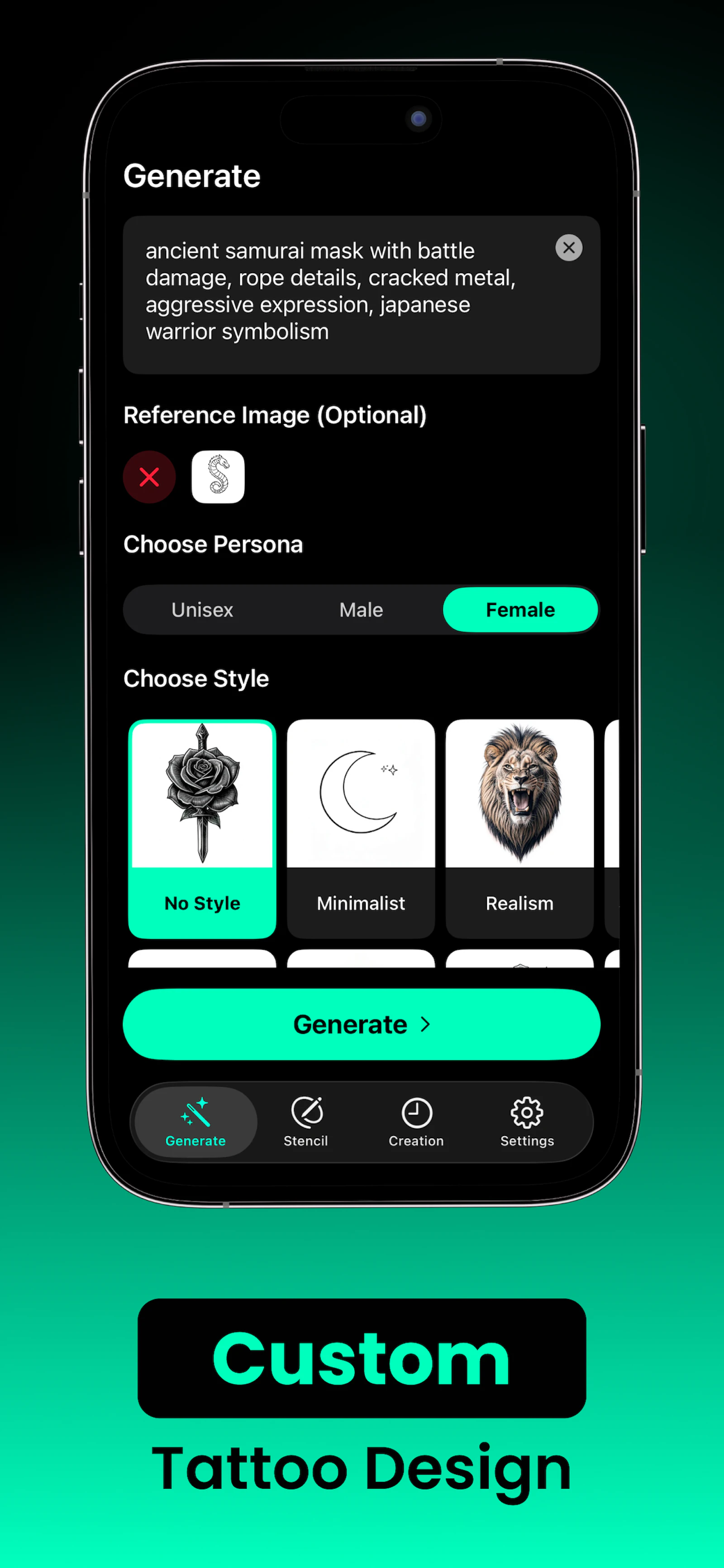 Tattoo Design Generator AI screenshot 2
