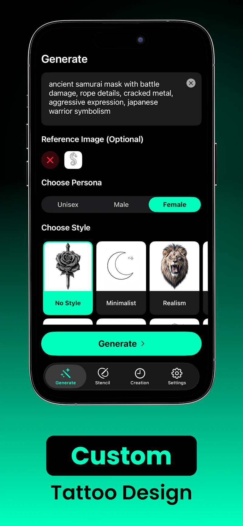 Tattoo Design Generator AI screenshot 2