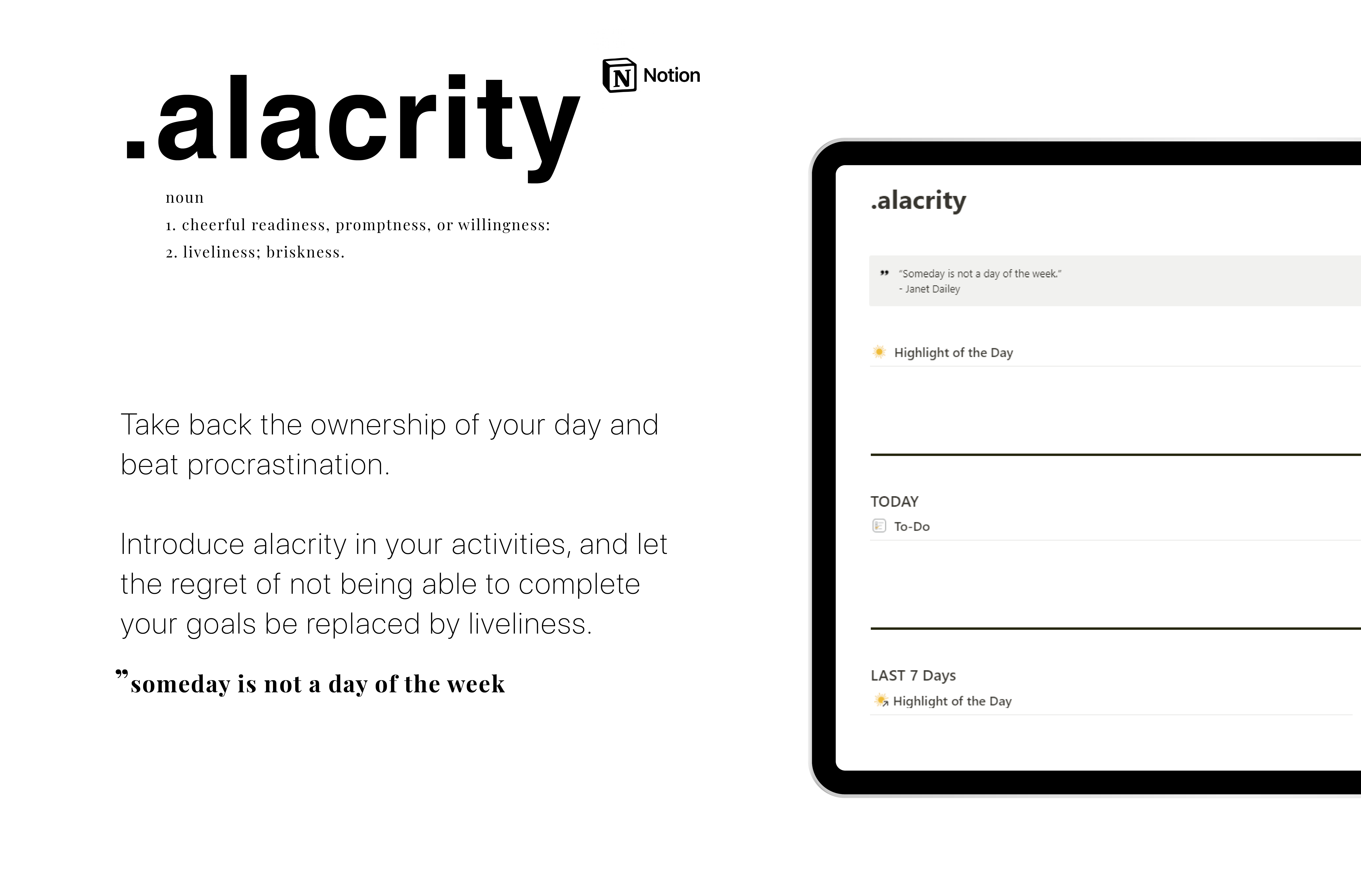  .alacrity (Notion template) gallery image