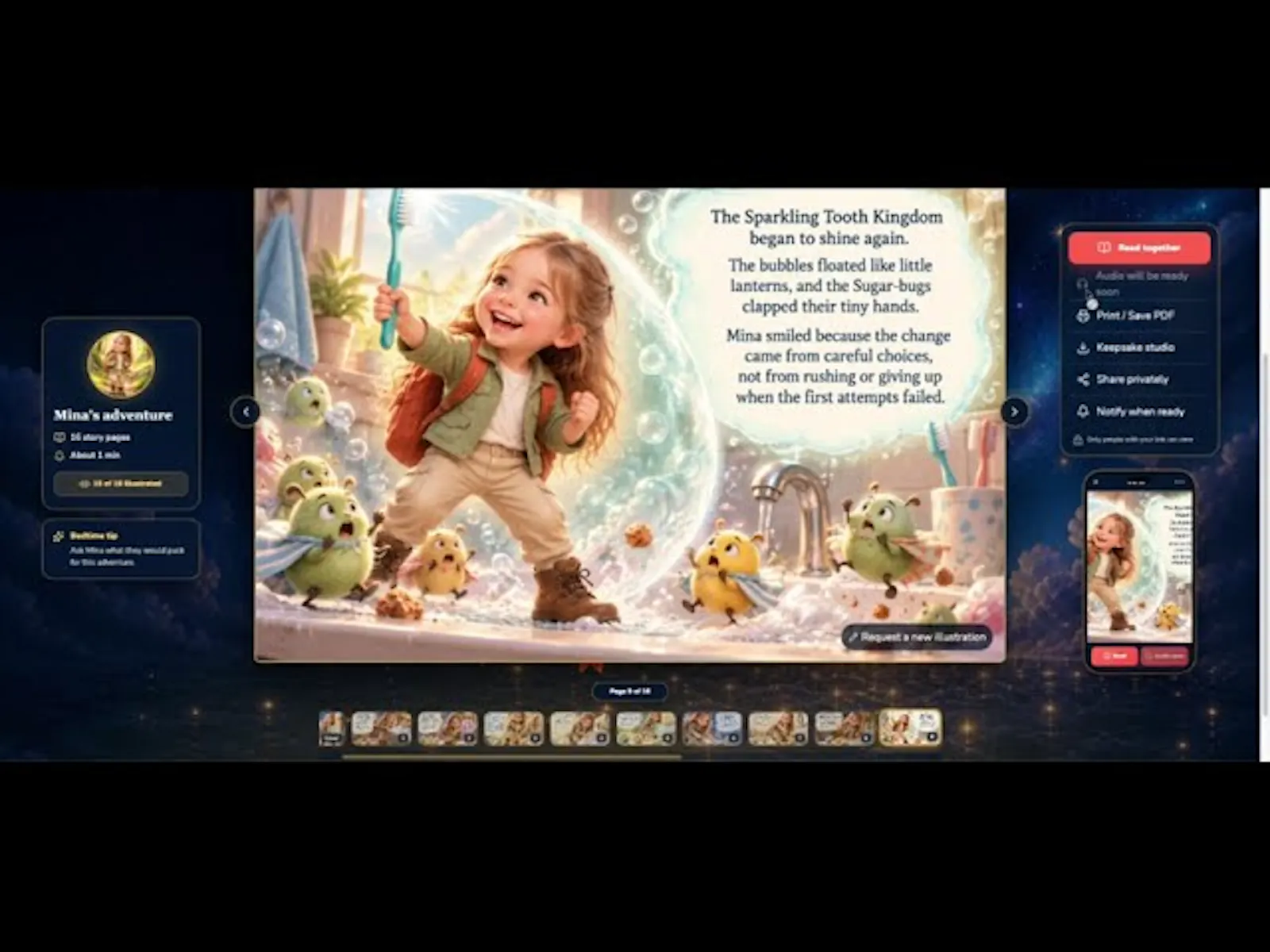 talepillow.com screenshot 1 (video preview)