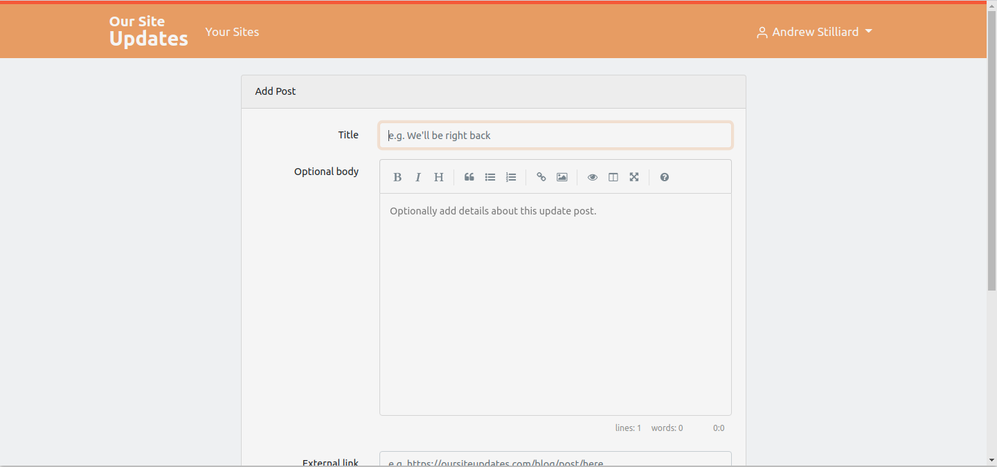 Our Site Updates gallery image