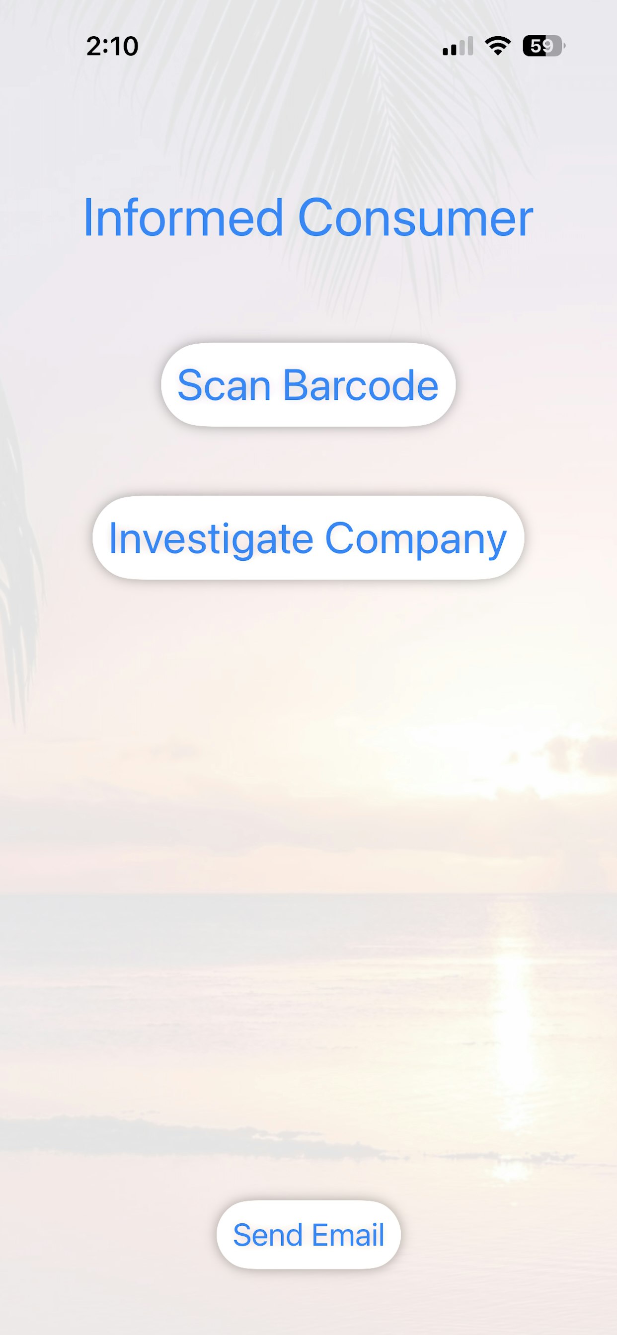Informed Consumer - Main product screenshot demonstrating key features and user interface