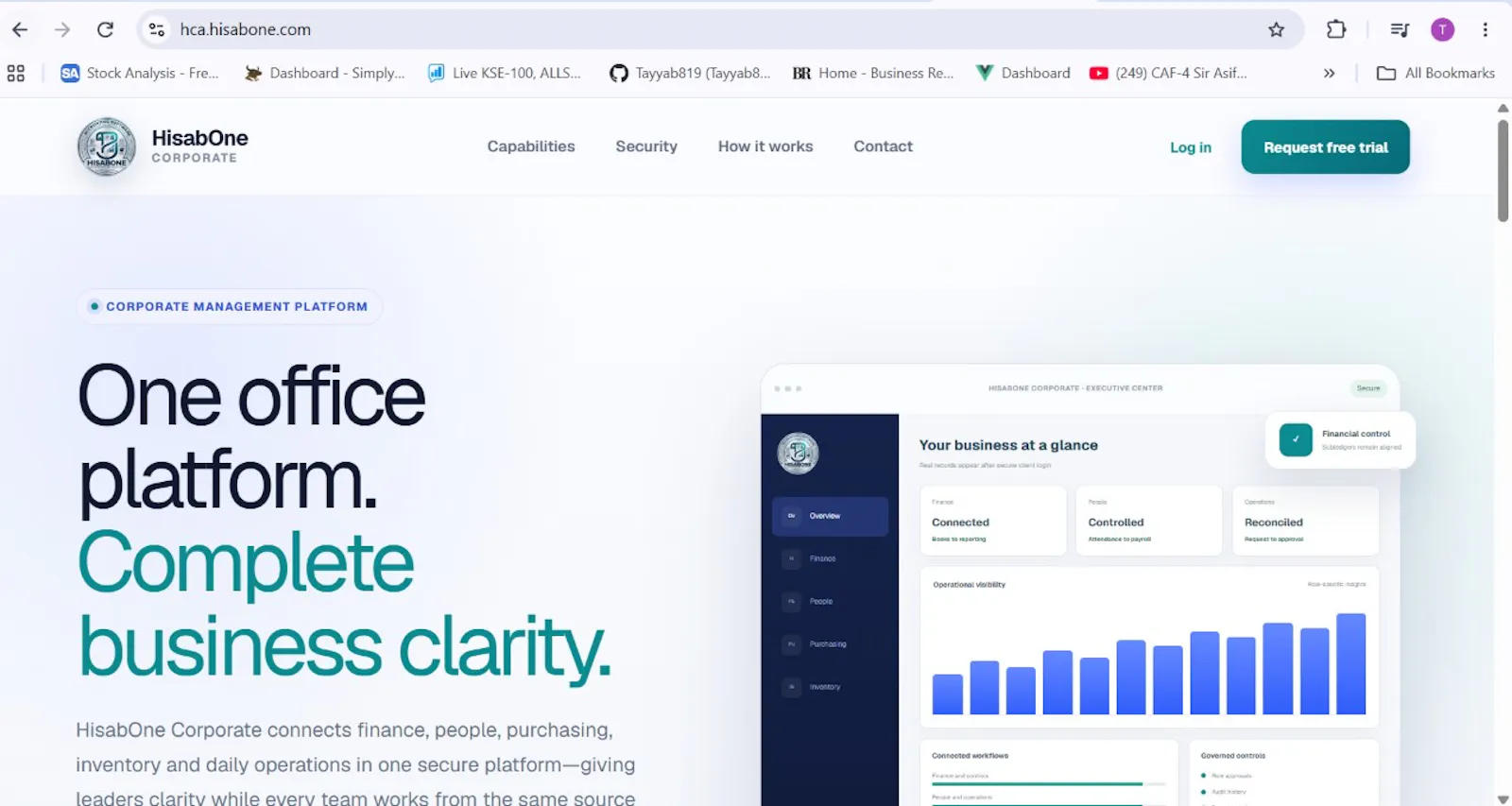HisabOne Corporate screenshot 1
