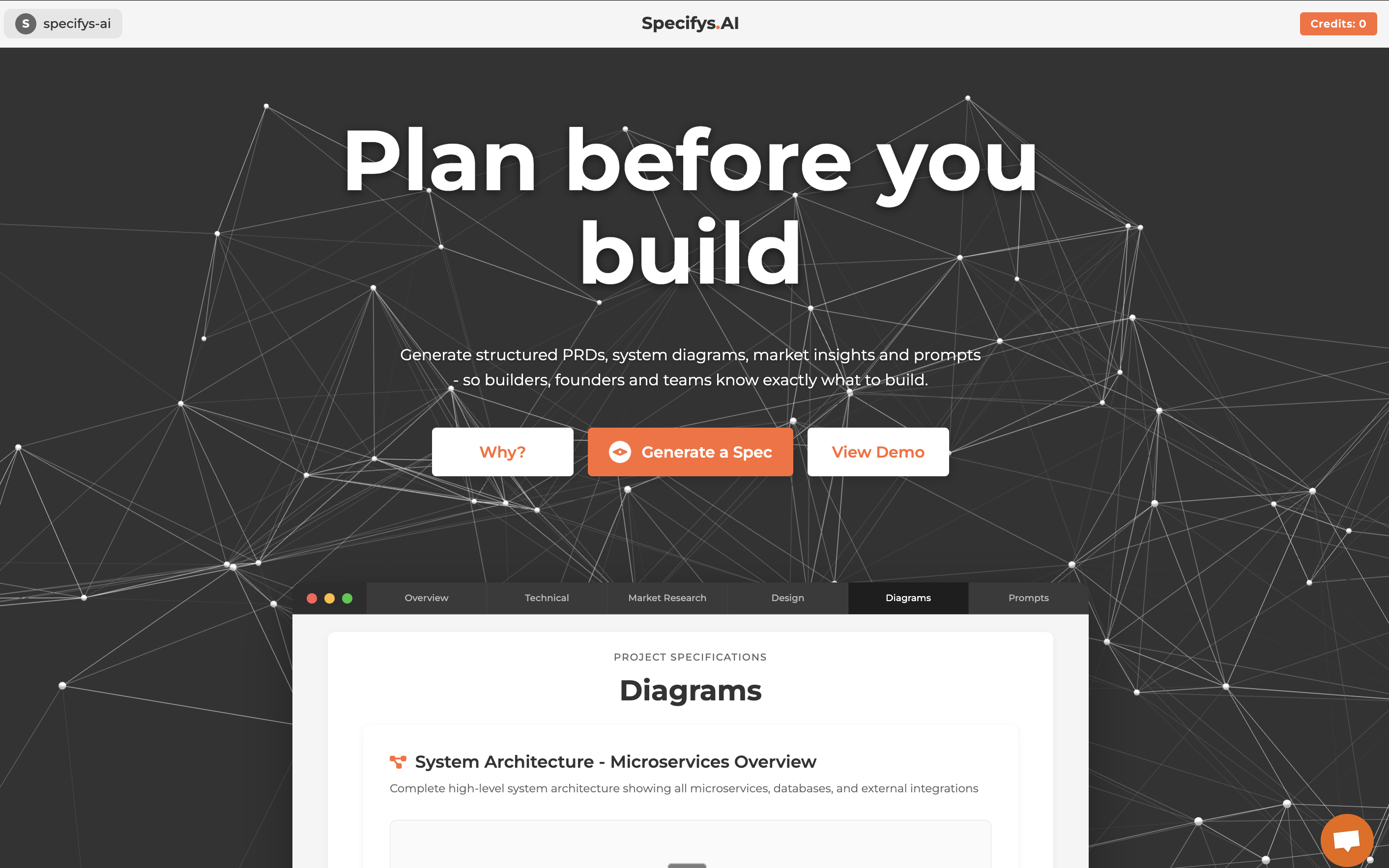 Specifys.ai - Screenshot 4 showing product features and functionality