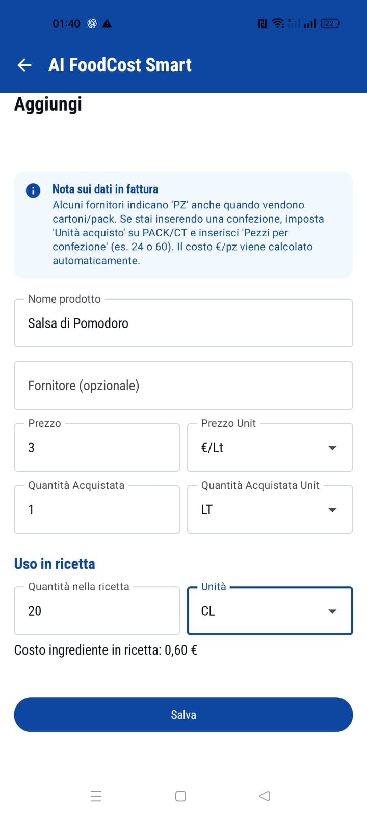 AI FoodCost Smart gallery image