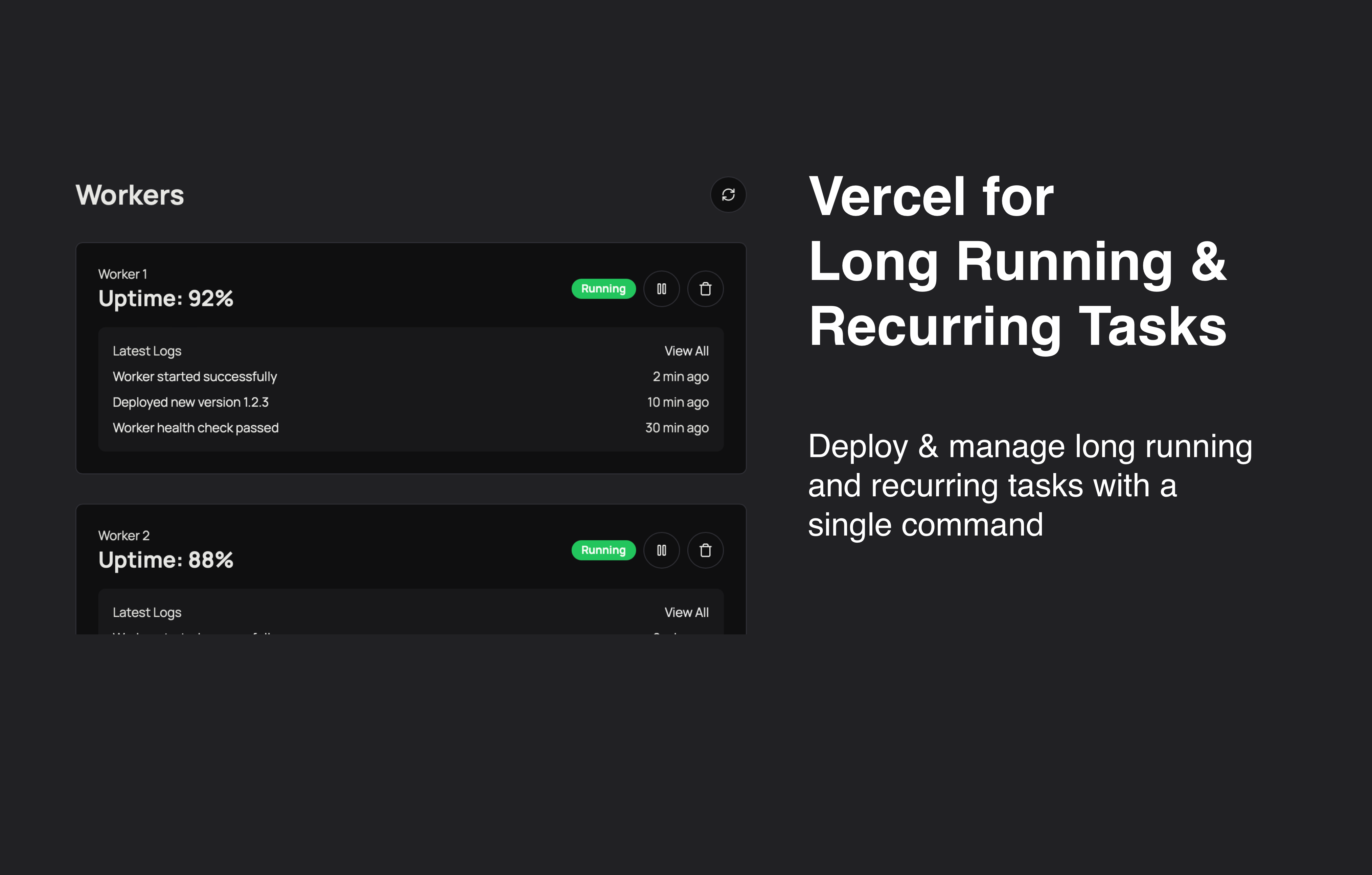 startuptile Calen-Vercel for long running & recurring tasks