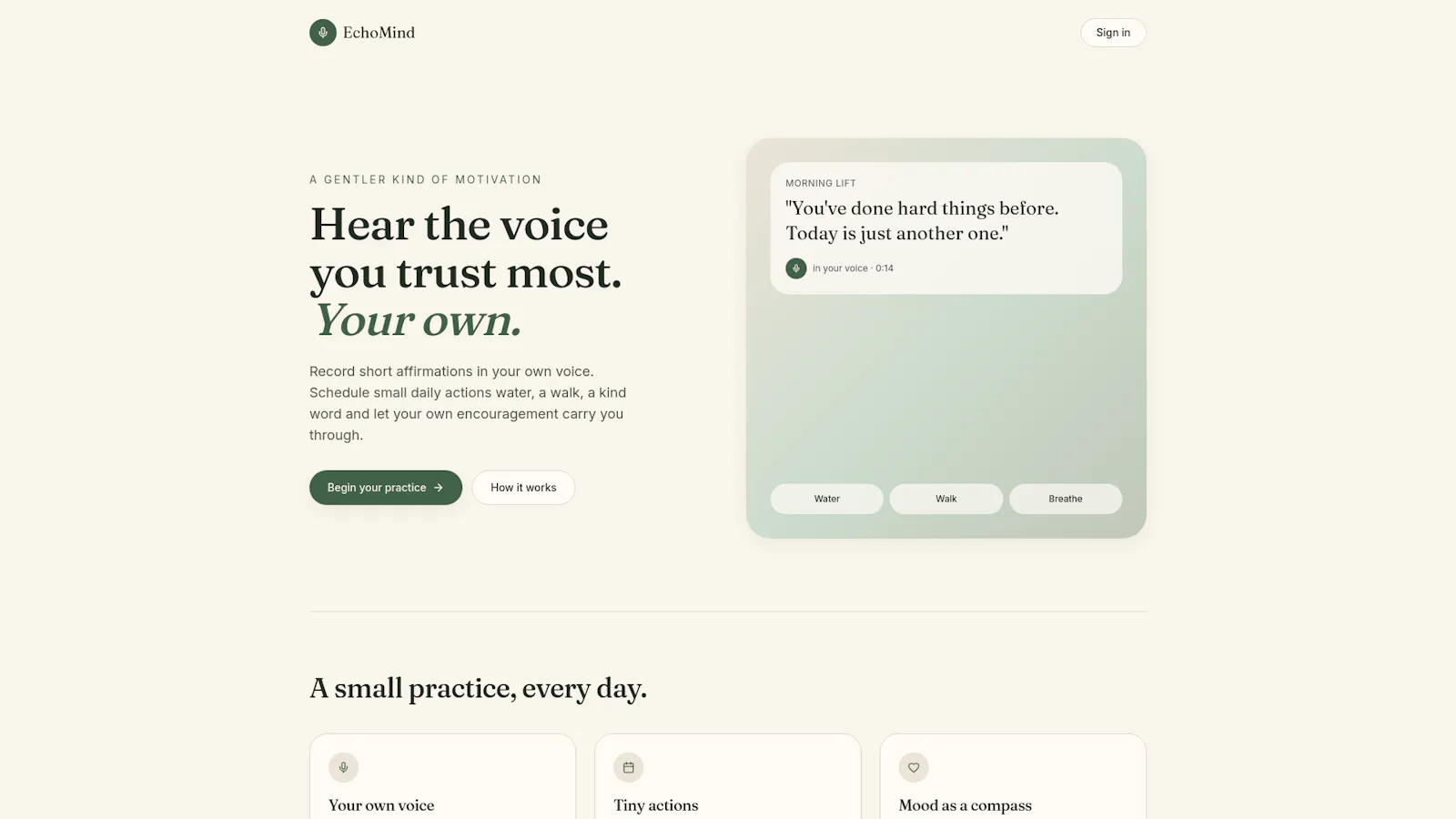 EchoMind screenshot 1