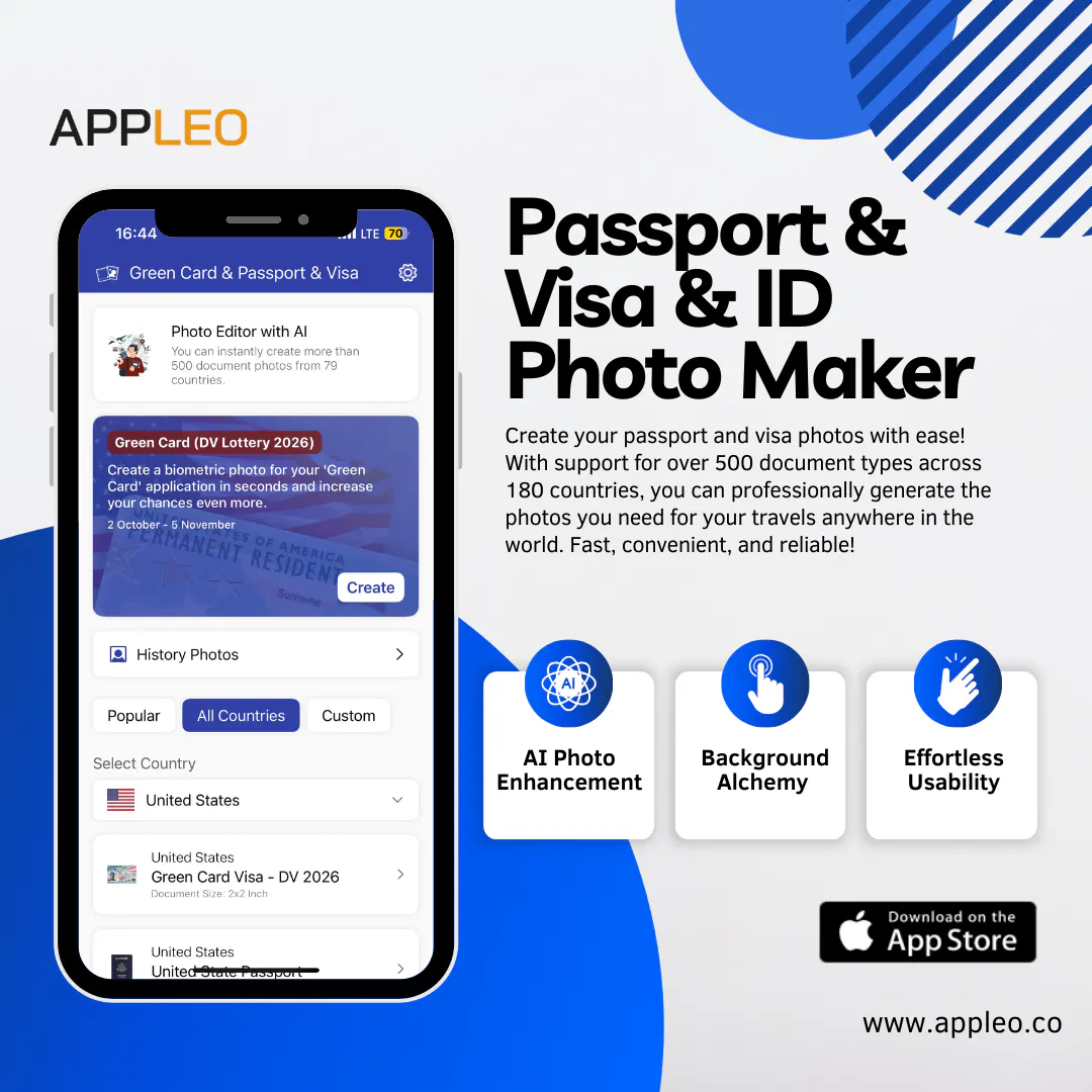 Green Card & Visa Photo Maker gallery image
