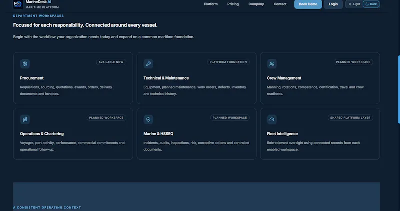 MarineDesk AI screenshot 1