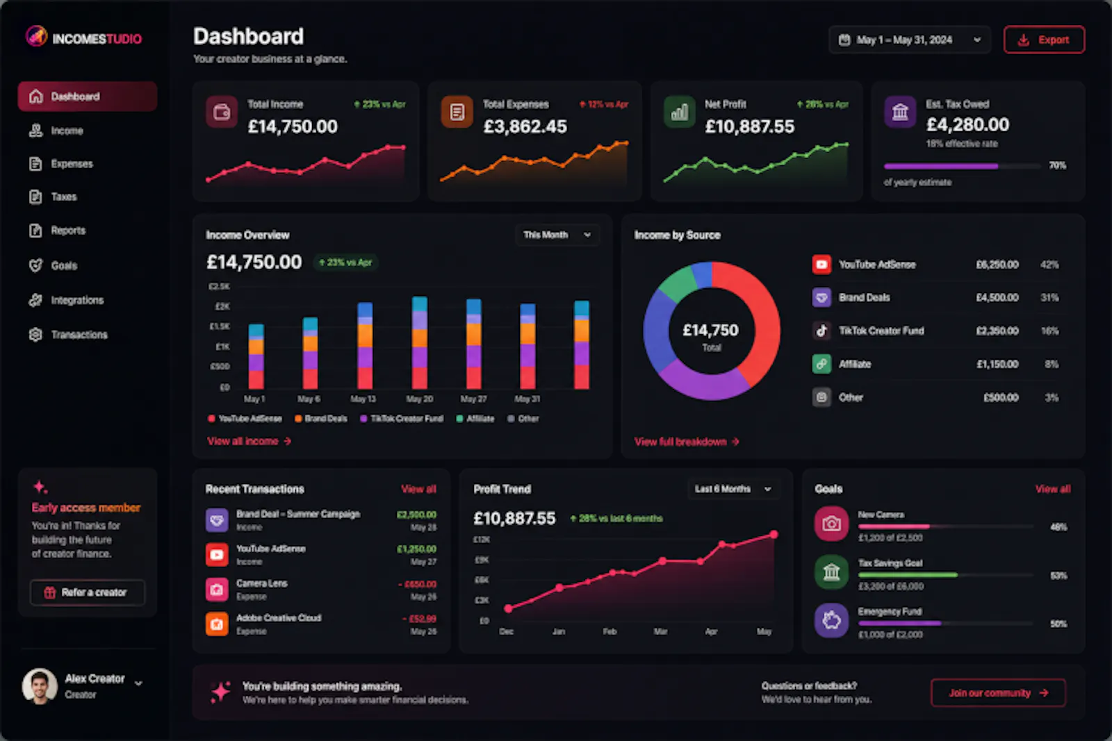 IncomeStudio screenshot 4