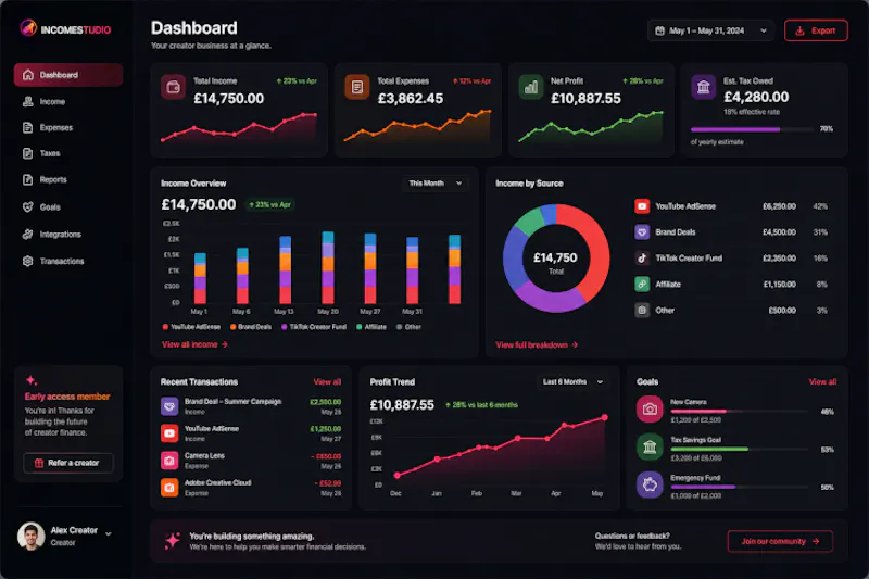 IncomeStudio screenshot 4