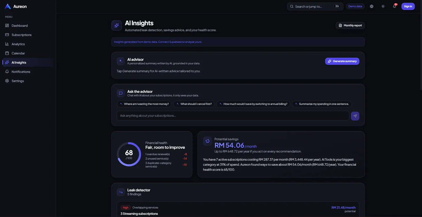 Aureon screenshot 4