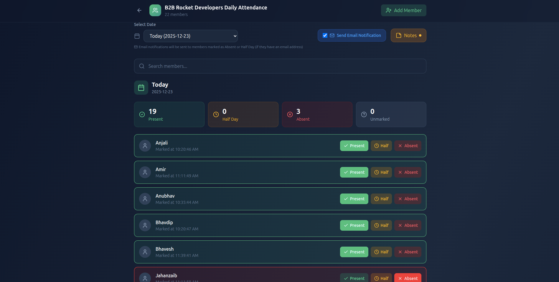 Simple Attende - Screenshot 3 showing product features and functionality