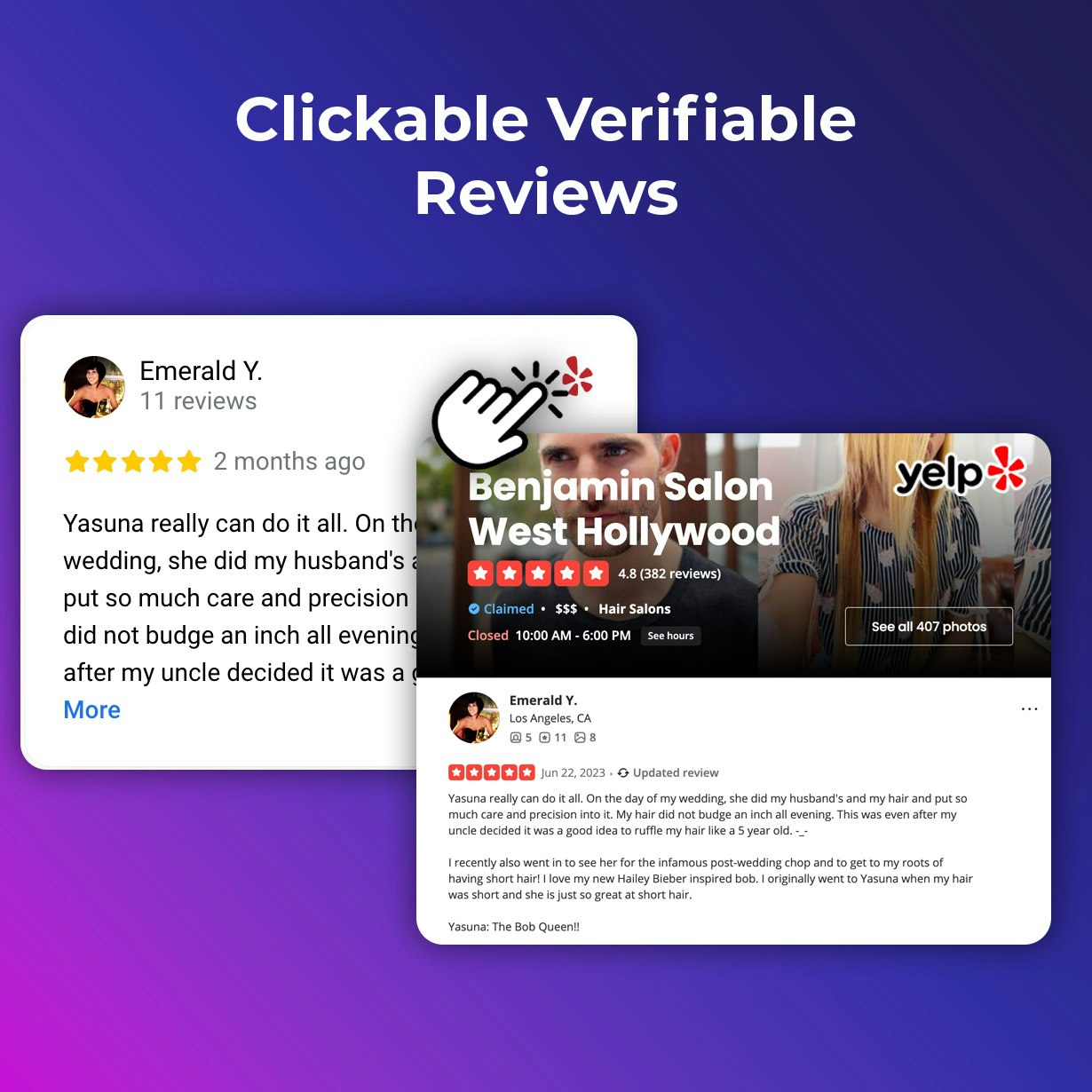 Google / Yelp Reviews Widget media 3