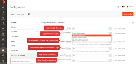 PreSelect Configurable gallery image