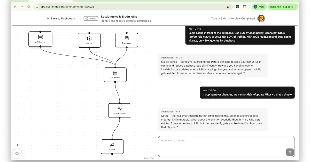 AI Mock System Design Interview