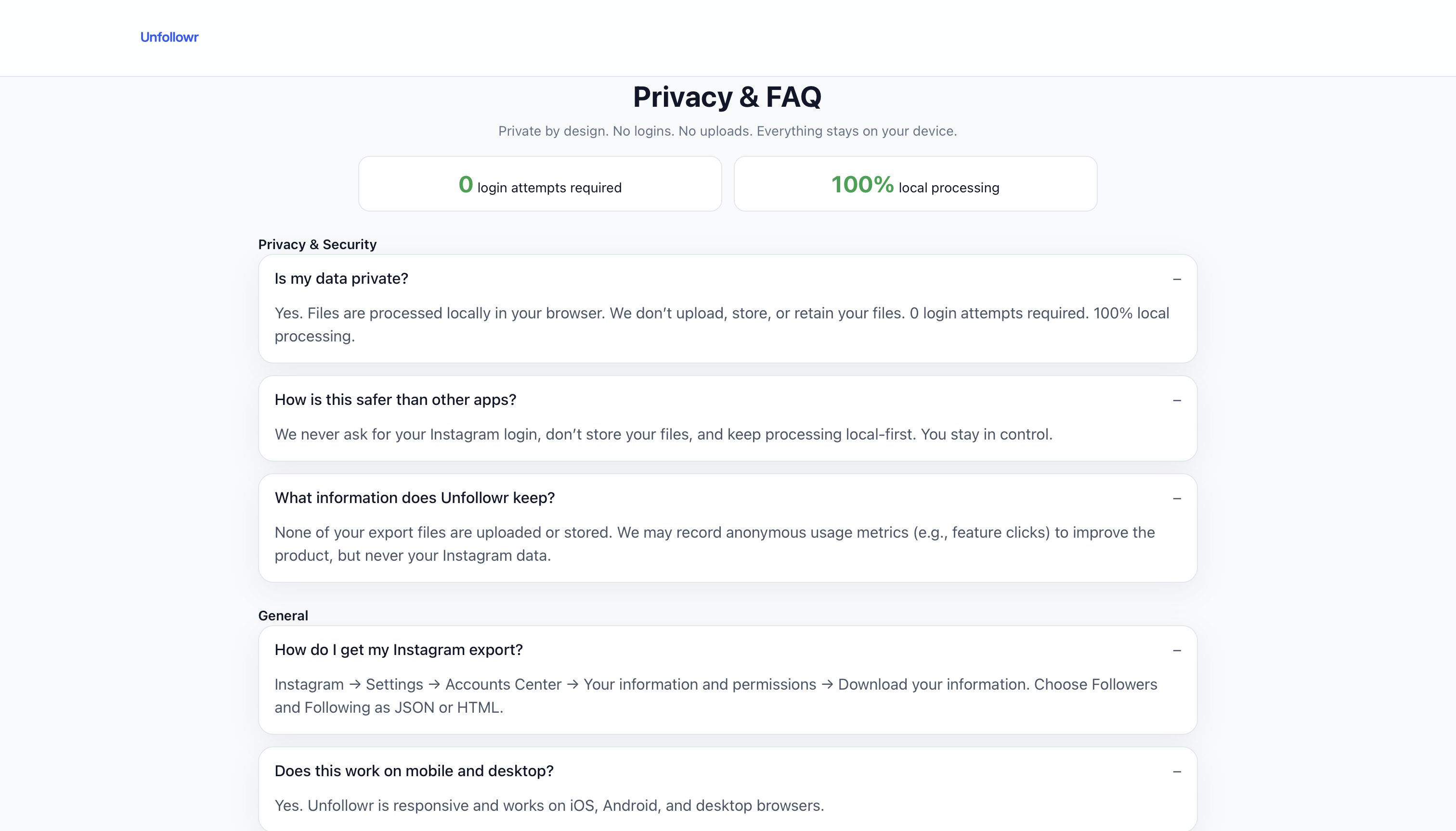 Média Désabonner - Sachez qui vous a non suivi sur IG Clean and Confidentialité axé 3